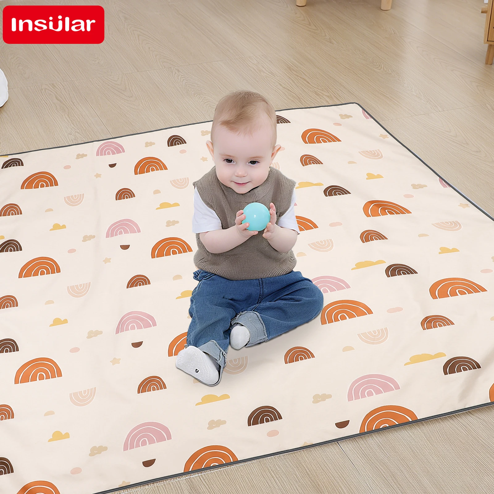 Highchair Splash Mat - Детский стульчик под стульчик, моющийся, водонепроницаемый,