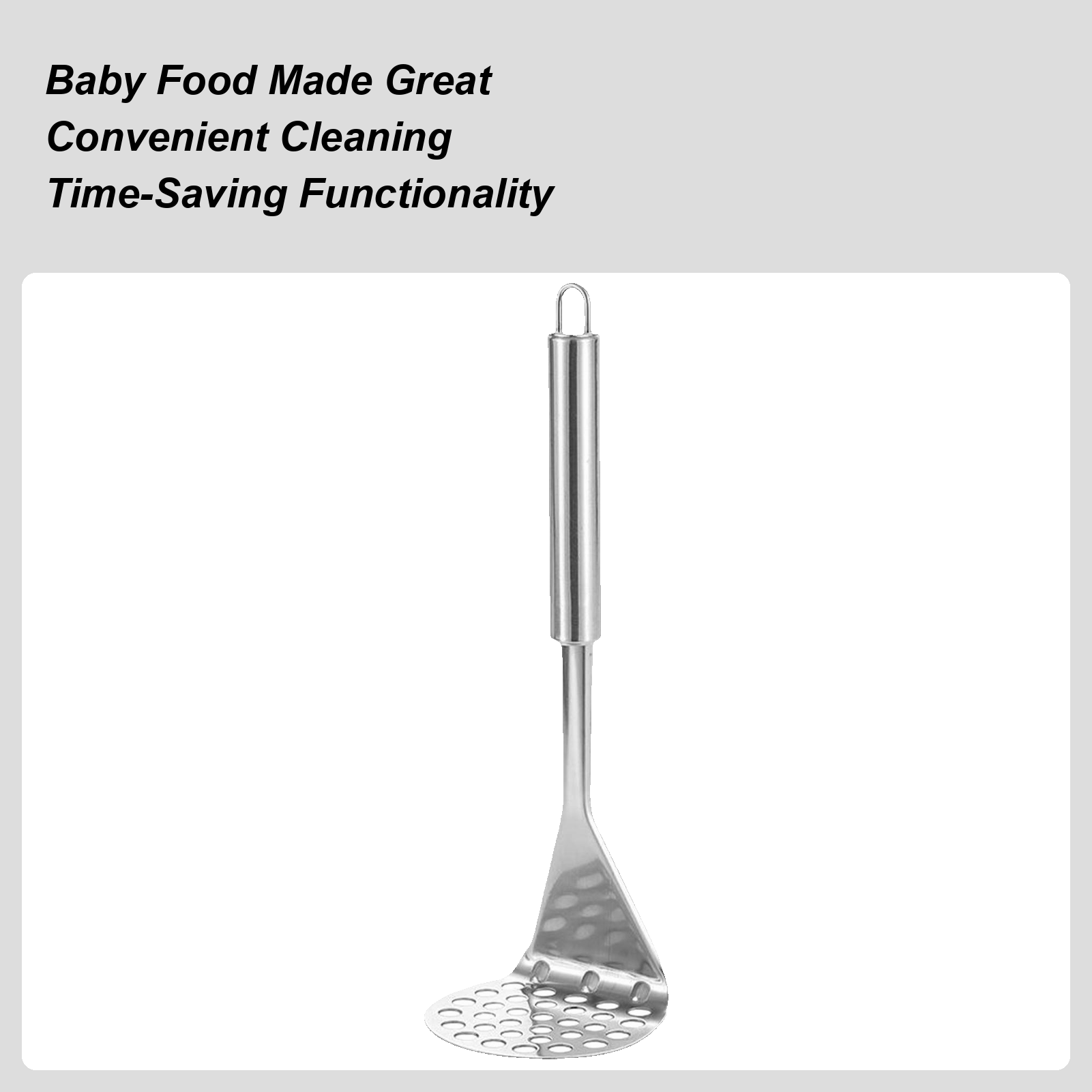 Veggie Baby Food - Металлическая картофельная толкушка, инструмент для авокадо,