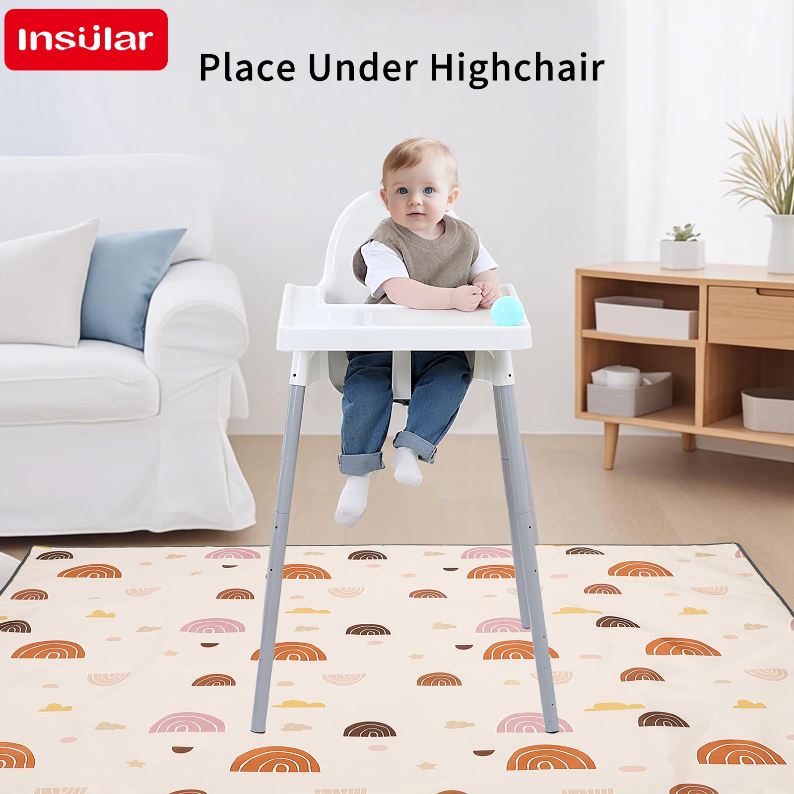 Детский стульчик под стульчик, – обзор и цена Highchair Splash Mat