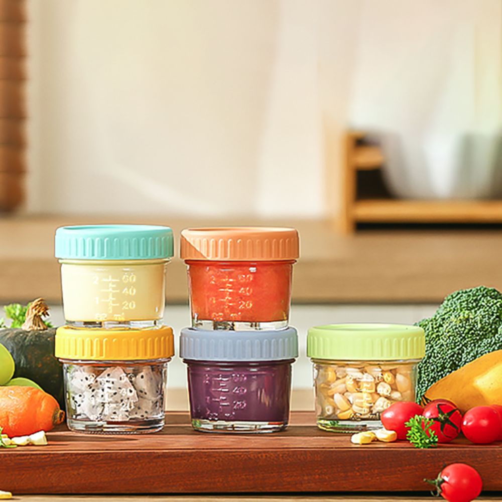 6 шт. стеклянная банка для дет – обзор и цена Baby Food Jar