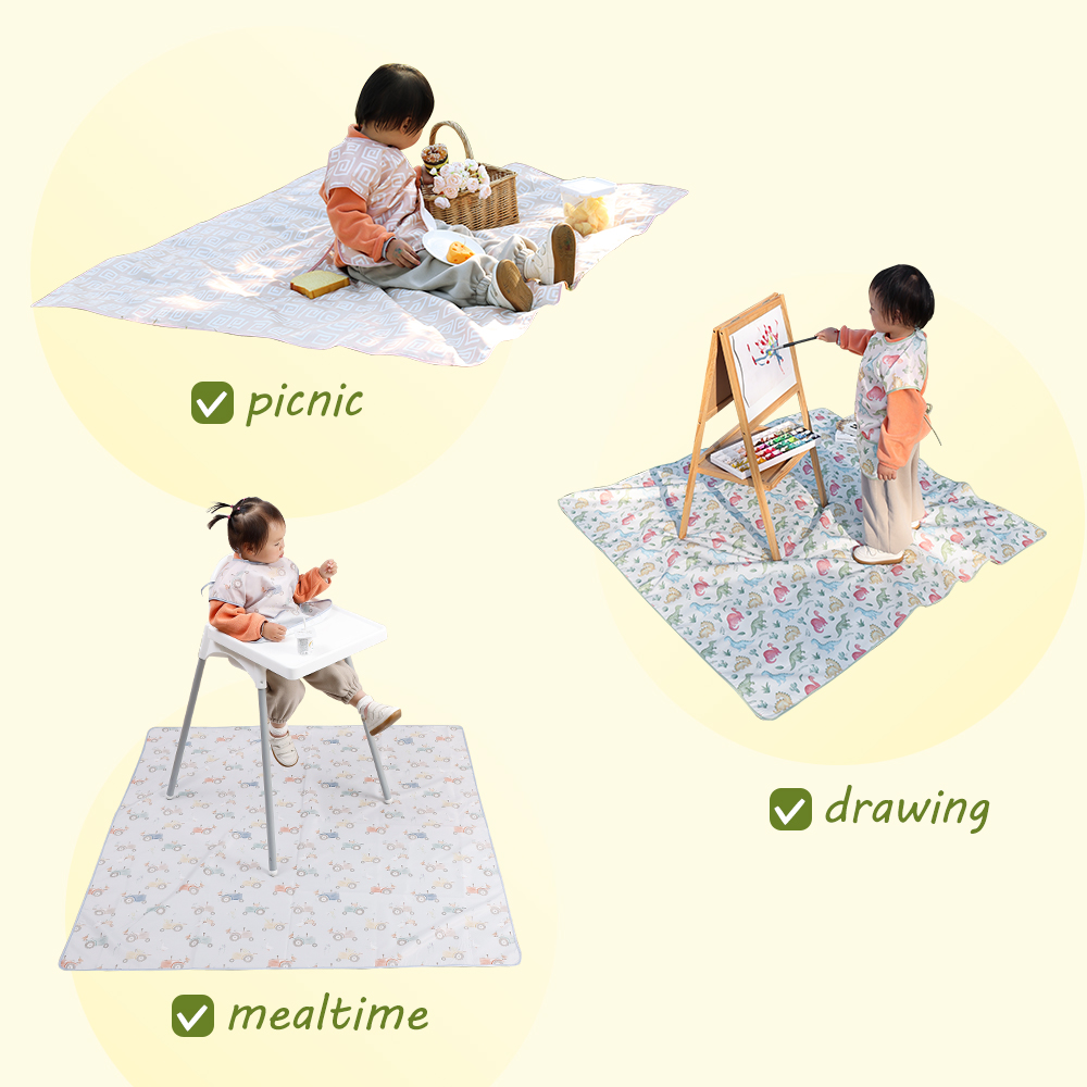 HappyFlute, новая мода с принт – обзор и цена Highchair Splash Mat